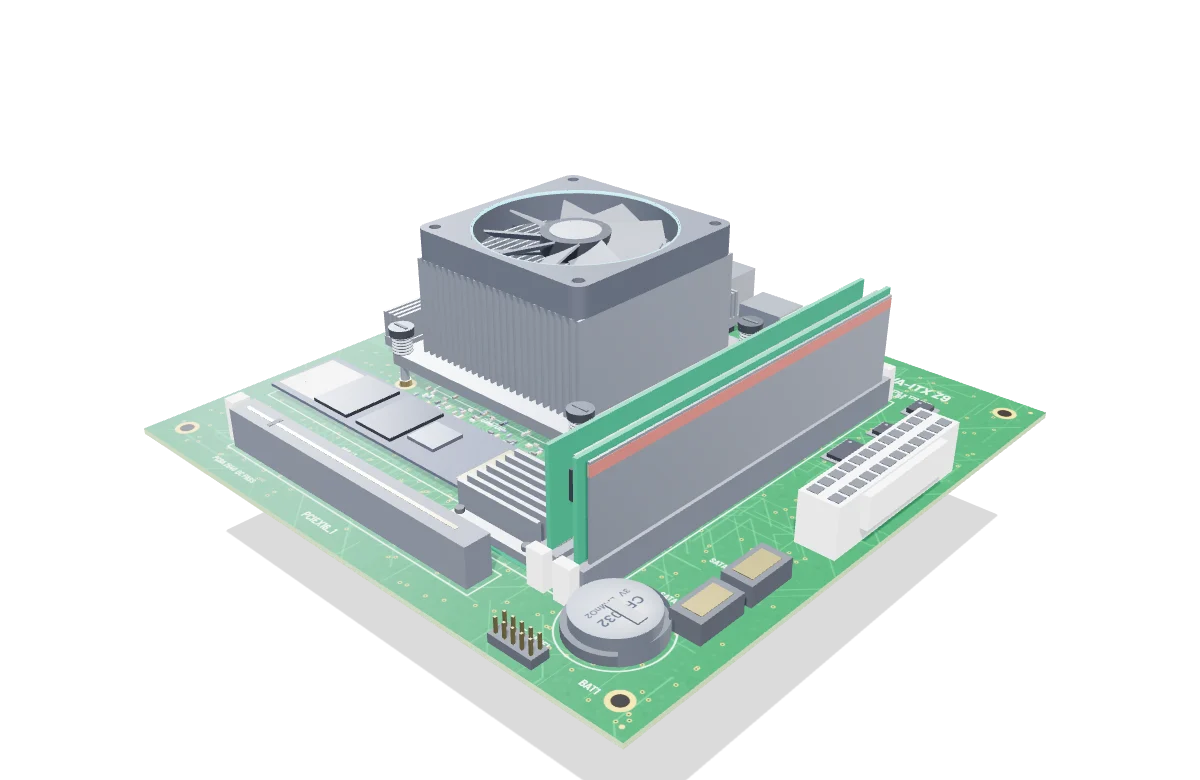 Mini-ITX board assembled