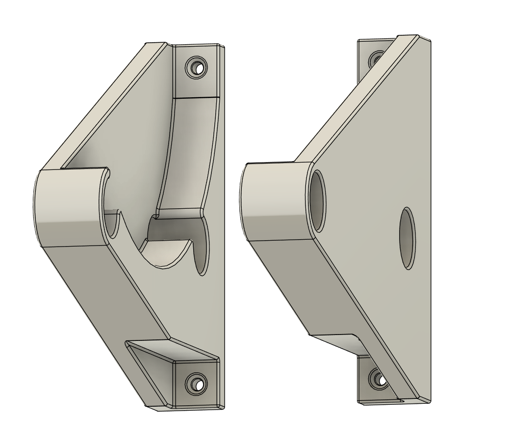 3D printed sensor mounting bracket on industrial automation equipment